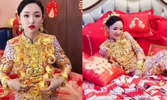 Con nhà giàu lấy chồng: Hồi môn 10kg vàng đeo quanh người thêm 3 tỷ tiền mặt