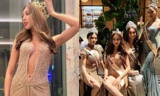 Thùy Tiên diện váy ngắn dự họp báo Miss Grand, netizen gọi tên Can Lộ Lộ
