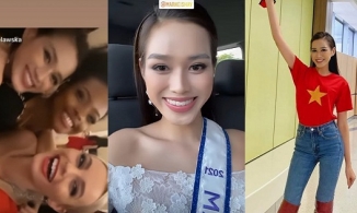 Đỗ Thị Hà đã có mặt tại Puerto Rico sau 40 giờ bay, lên đồ xinh lung linh