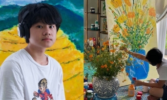 'Thần đồng hội họa' người Việt 14 tuổi bán thành công bức tranh hơn nửa tỷ