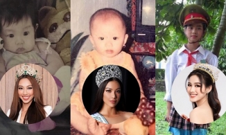 Ảnh lúc nhỏ của 3 đại diện Việt Nam thi nhan sắc quốc tế: Thùy Tiên đáng yêu, Đỗ Thị Hà xinh từ bé