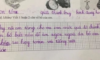 Netizen cười lăn với bài văn tả bố của bé gái dù ông bố đúng chuẩn 'bố người ta'