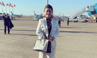 Bà Lê Hoàng Diệp Thảo rạng ngời khi nhận vinh dự tháp tùng Thủ tướng thăm Nhật Bản