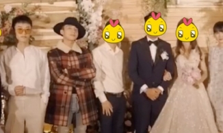 Lộ ảnh Hải Tú sánh đôi Sơn Tùng đi dự tiệc cưới, diện váy rộng chuẩn mẹ bầu