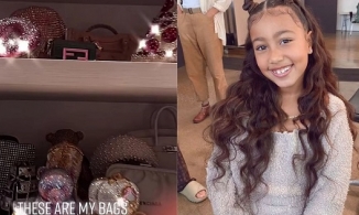 Ái nữ Kim Kardashian mới 8 tuổi đã sở hữu kho đồ hiệu như sao hạng A