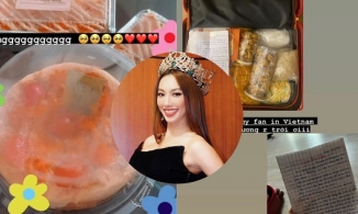 Thùy Tiên xúc động khi được fan 'trợ cấp' cả vali quà vặt, chuẩn 'của 1 đồng, công 1 nén' 