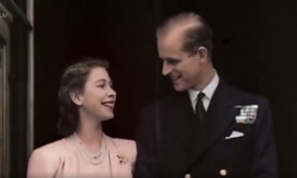 Những thước phim màu đầu tiên về đám cưới của Nữ hoàng Anh hơn 70 năm trước