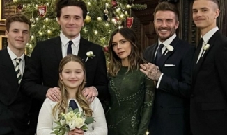 'Cực phẩm' ngày Giáng sinh đích thị là bức ảnh đẹp không tì vết của đại gia đình David Beckham 