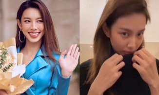 Miss Grand 2021 Thùy Tiên bị fan 'soi' mặc áo dơ, tóc 3 ngày chưa gội