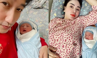 Ngọc Quỳnh 'Hoa hồng trên ngực trái' vừa đón con thứ ba chào đời