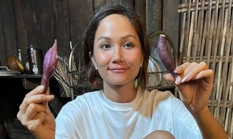 Khoe bữa cơm đạm bạc với khoai lang luộc, H'Hen Niê khiến fan quốc tế 'bão bình luận'