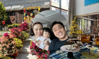 Cường Đô La khoe biệt thự ngập tràn hoa Tết, tính nhanh có lẽ cũng hàng trăm triệu