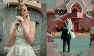 Minh Hằng “nhá hàng” ảnh cưới, fan nhìn cái đoán được luôn chụp ở đâu