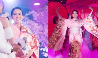 Phương Anh diện Kimono nhảy múa, được Giám đốc Truyền thông MI khen hết lời