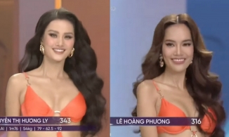 Ngọc Châu, Hương Ly, Hoàng Phương nổi bật trong phần trình diễn áo tắm, thân hình chuẩn từng “cm'
