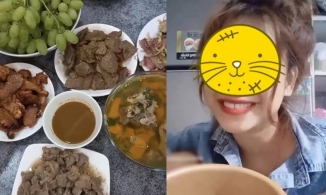 Cô gái nấu cơm 5k trên Tiktok giận chồng vì tiêu 20 ngàn đồng cho 1 bữa cơm