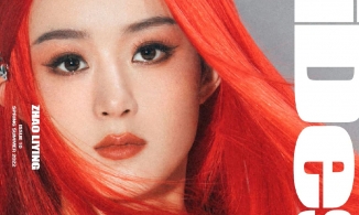 Triệu Lệ Dĩnh phá cách với tóc đỏ trên bìa tạp chí thời trang