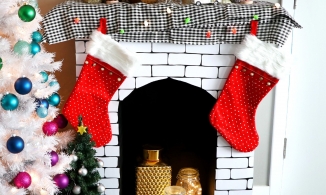 Cách làm lò sưởi từ bìa cứng siêu đẹp, siêu dễ để đón Giáng sinh về
