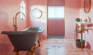 10 phòng tắm tone hồng không hề “bánh bèo' mà vô cùng sang chảnh!