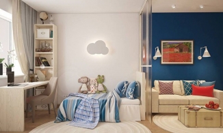 Cách thiết kế phòng khách và phòng trẻ em trên cùng một không gian?