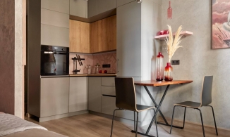 Căn hộ 29m² mặt bằng hình thang với phong cách trang trí ngọt ngào, nữ tính