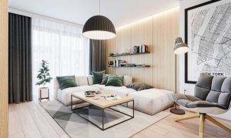 Căn hộ 45m² theo phong cách tối giản mà vẫn sang chảnh của cặp vợ chồng son