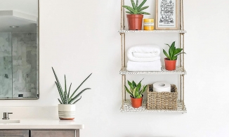 9 mẫu kệ từ tối giản đến độc đáo cho phòng tắm vừa gọn gàng lại xinh xắn