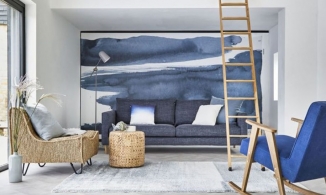 10 phòng khách đẹp mắt, cá tính khi sử dụng gam màu xanh lam làm điểm nhấn