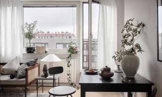 Sự pha trộn tinh tế giữa sắc màu và thiết kế trong căn hộ 30m² của cô nàng độc thân