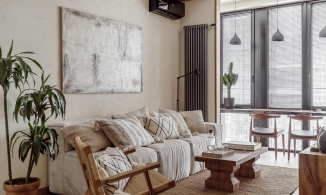 Căn hộ 63m² tại Moscow với phong cách thiết kế đẹp như ốc đảo bình yên trong lòng phố thị