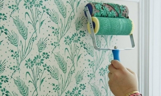 Con lăn sơn hoa văn - bí kíp tự sơn tường đẹp, sang như dùng giấy dán tường