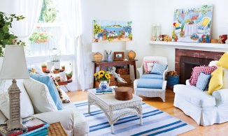 Thăm ngôi nhà đồng quê ngập tràn sắc màu và tranh vẽ sinh động của nữ họa sĩ tài hoa