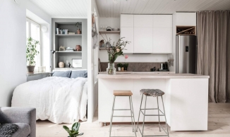 Căn hộ chỉ vỏn vẹn 37m² như thu hút nhờ thiết kế nội thất trang nhã, say đắm lòng người