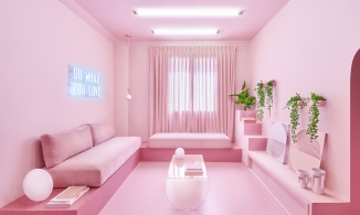 Căn hộ 55m² ấn tượng khi kết hợp tới 12 sắc thái của gam màu hồng 