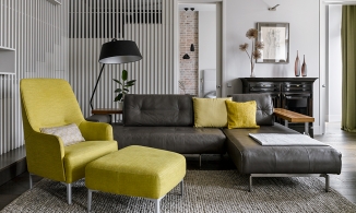 Vách ngăn thanh gỗ, ý tưởng phân vùng không gian riêng tư vẫn thông thoáng