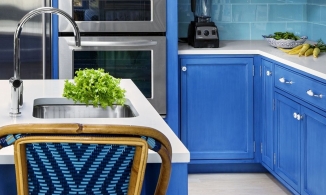 Gam màu xanh lam: Ý tưởng tuyệt về để trang trí phòng bếp