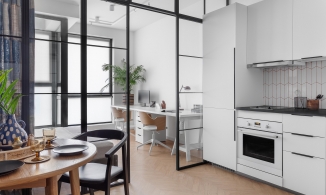 Thiết kế căn hộ 30m² tươi sáng, đầy cảm hứng cho cặp vợ chồng trẻ cùng làm nghề freelancer