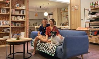 Căn hộ phong cách Scandinavian tại Đài Loan của cặp vợ chồng son với bức tường gạch đỏ làm điểm nhấn