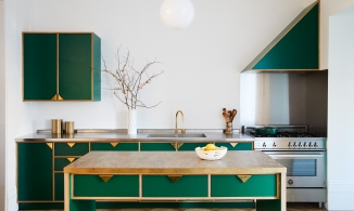 Xanh ngọc lục bảo: Ý tưởng trang trí phòng bếp thời trang, sang chảnh