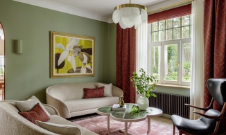 Xanh ô liu, gam màu hoàn hảo cho những ngôi nhà hướng đến sự sang trọng