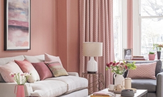 5 ý tưởng trang trí phòng khách ấm áp mùa Đông với sắc hồng ngọt ngào mà không sến