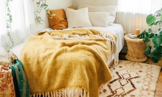 4 ý tưởng trang trí phòng ngủ mùa Đông nhìn là thấy giá rét dừng trước cánh cửa