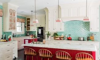 5 ý tưởng trang trí nội thất phòng bếp với gam màu đỏ nổi bật mà chẳng hề 'chói lóa'