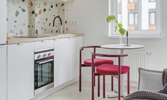 Căn hộ hình chữ L, diện tích chỉ 27m² nhưng tiện nghi và xinh xắn bất ngờ