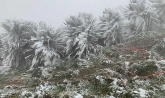 Mẫu Sơn nhiệt độ xuống 3,2 độ C trong ngày đầu đón không khí lạnh