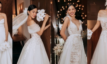 Tiểu Vy lăm le “soán ngôi” đàn chị Đỗ Mỹ Linh để trở thành 'nàng thơ váy cưới'