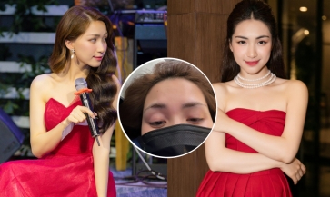 Chia tay thiếu gia, Hòa Minzy chạy show đến thiếu ngủ, mắt sưng húp