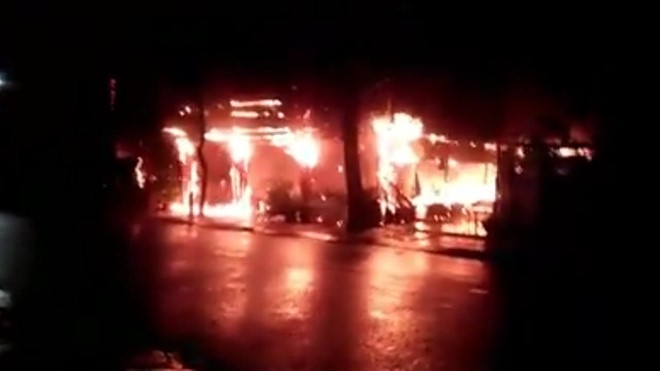 Nhà hàng tâm huyết của MC Nguyên Khang bị cháy rụi trước đó.