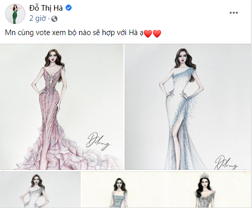 Đỗ Thị Hà công bố 5 bản vẽ váy dạ hội diện Chung kết Miss World 2021 - Ảnh 1