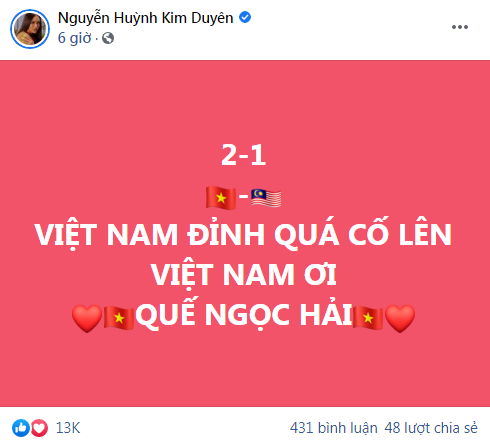 Muôn vàn cảm xúc của sao Việt khi đội tuyển Việt Nam chiến thắng Malaysia - Ảnh 16